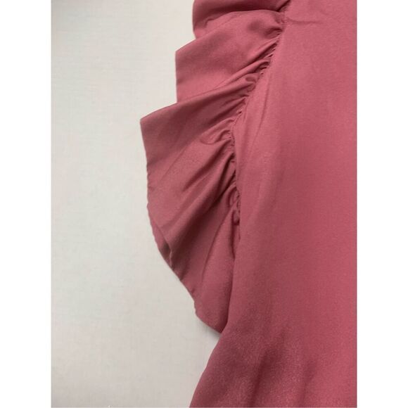 Mauve Ruffled Sleeve Blouse - Picture 4 of 6